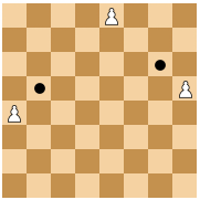 How to solve Chedoku puzzle game, Learning chess threat patterns, pawn cutoff