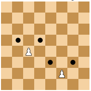 How to solve Chedoku puzzle game, Learning chess threat patterns, pawns